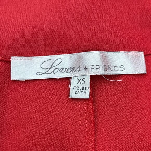 Lovers & Friends Revolve Angeli Wide Leg High Rise Pants XS Belted Office Chic - Picture 9 of 12